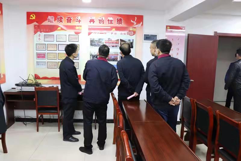 渭南市委組織部調研督導公司黨建工作