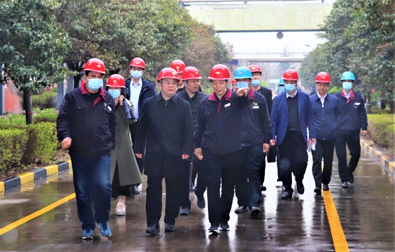 陜西省委組織部王宏斌一行調研公司黨建和生產經營情況
