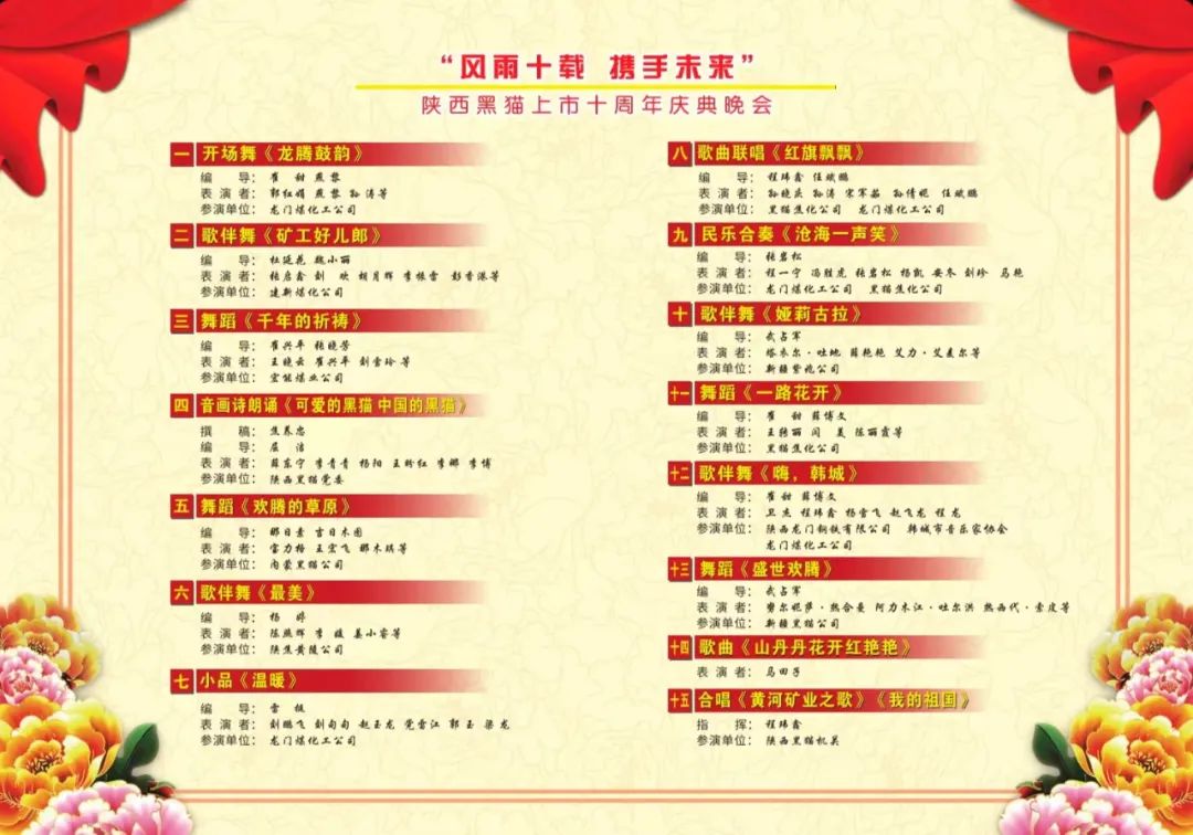 風(fēng)雨十載 攜手未來(lái) | 陜西黑貓舉辦上市十周年慶典文藝晚會(huì)